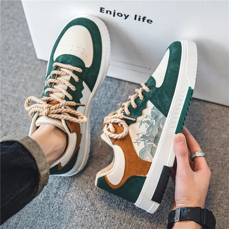 Men’s Colourblock Trainers | Wave-detail design with modern comfort