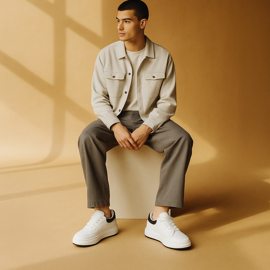 Women’s Refined Lift Sneakers | Subtle elevation with polished everyday comfort