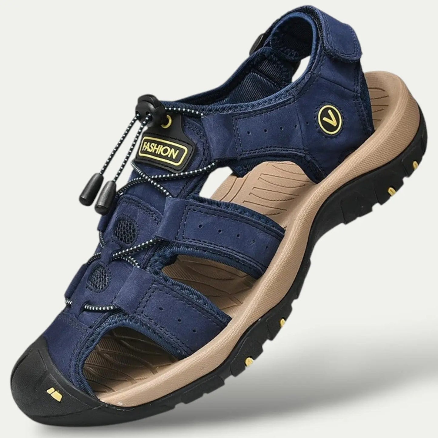 Men’s Genuine Leather Outdoor Sandals | Breathable durability with all-day summer comfort