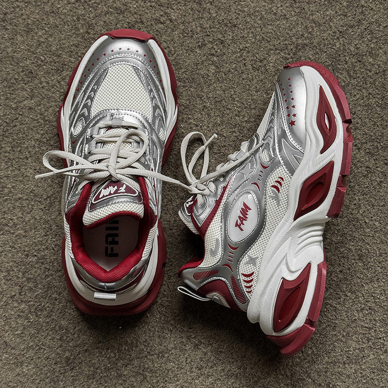 Women’s Concealed-Lift Knit Sneakers | Modern movement with refined elevation