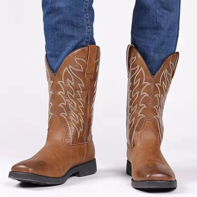 Men’s Embroidered Cowboy Boots | Western character with durable comfort