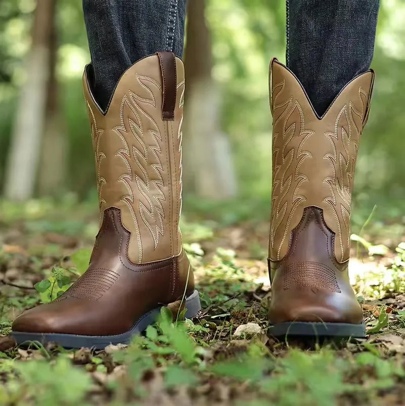 Men’s Embroidered Cowboy Boots | Western character with durable comfort
