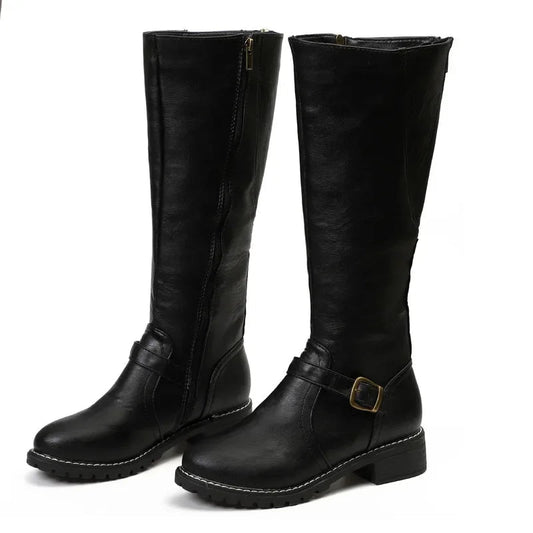 Women’s High-Top Biker Boots | Bold attitude with grounded everyday comfort