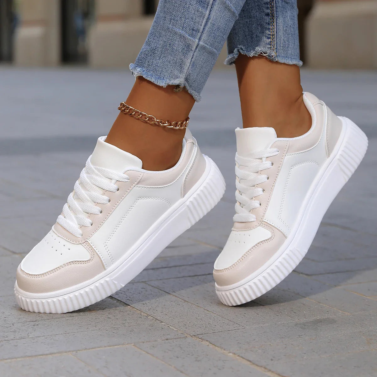 Women’s Cushioned Casual Sneakers | Non-slip grip with lightweight support