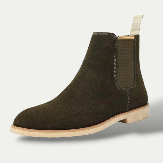 Men’s Suede Elastic-Side Ankle Boots | Timeless elegance with effortless everyday wear