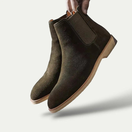 Men’s Suede Elastic-Side Ankle Boots | Timeless elegance with effortless everyday wear