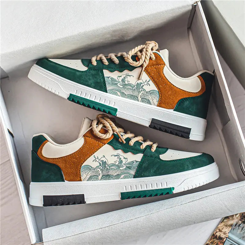 Men’s Colourblock Trainers | Wave-detail design with modern comfort