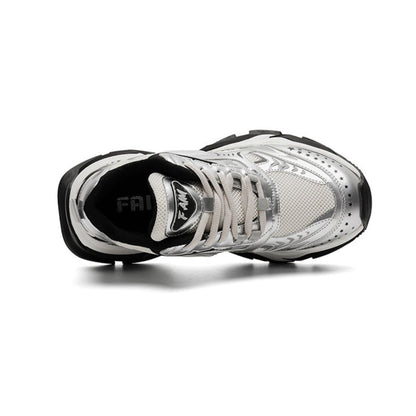Women’s Concealed-Lift Knit Sneakers | Modern movement with refined elevation
