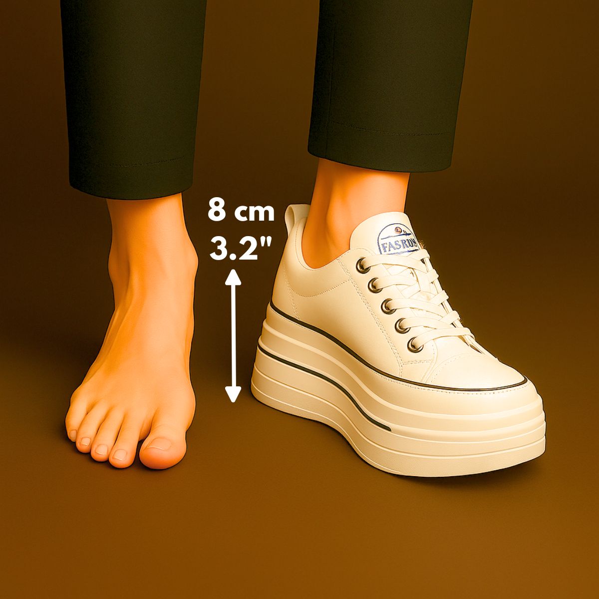 Women’s Hidden-Lift Urban Sneakers | Clean lines with effortless elevation