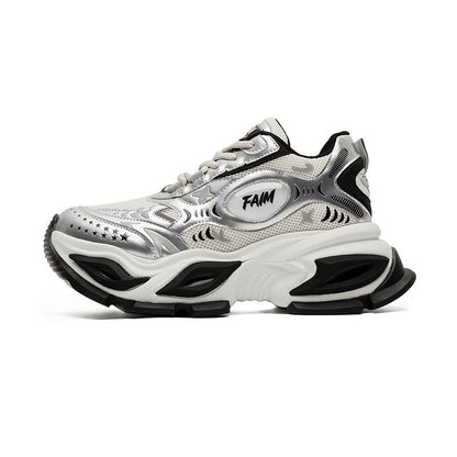 Women’s Concealed-Lift Knit Sneakers | Modern movement with refined elevation