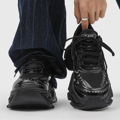 Women’s Concealed-Lift Knit Sneakers | Modern movement with refined elevation