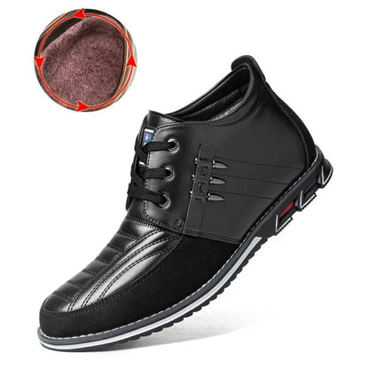 Men’s Rivet Lace-Up Ankle Boots | Polished edge with business-casual versatility
